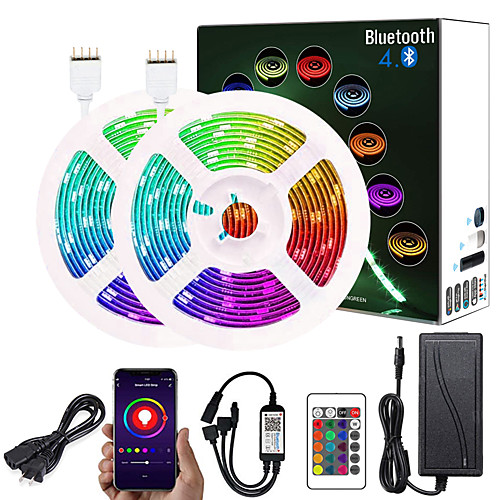 10m Flexible LED Light Strips Flexible Tiktok Lights 300 LEDs SMD5050 Multi Color Decorative TV Background 12 V
10m Flexible LED Light Strips Flexible Tiktok Lights 300 LEDs SMD5050 Multi Color Decorative TV Background 12 V