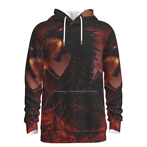 Men's Pullover Hoodie Sweatshirt Dragon Graphic Hooded Daily 3D Print Basic Hoodies Sweatshirts Black
Men's Pullover Hoodie Sweatshirt Dragon Graphic Hooded Daily 3D Print Basic Hoodies Sweatshirts Black
