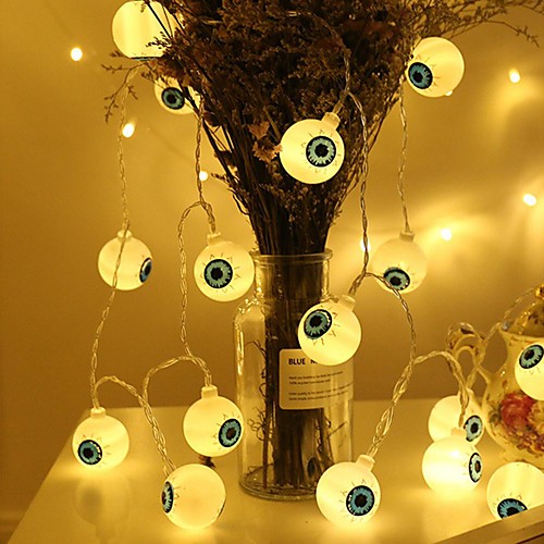 Halloween Eyeball LED String Lights 4.9ft 1.5M 10LEDs Night Light Battery Operation Family Party Halloween Home Decoration
Halloween Eyeball LED String Lights 4.9ft 1.5M 10LEDs Night Light Battery Operation Family Party Halloween Home Decoration