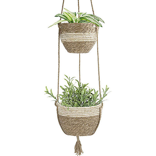 Handmade Hanging Baskets for Plants Hanging Planter Indoor Hanging Pots for Plants Outdoor Hanging Plants Basket Decorative Flower Pot Holder Seagrass Flower Plant Pots for Home Bedroom Decor
Handmade Hanging Baskets for Plants Hanging Planter Indoor Hanging Pots for Plants Outdoor Hanging Plants Basket Decorative Flower Pot Holder Seagrass Flower Plant Pots for Home Bedroom Decor