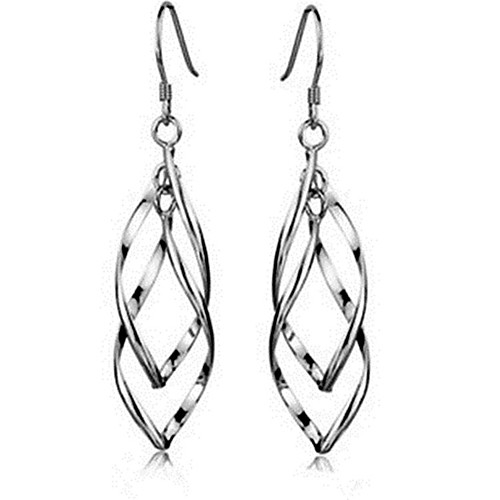 Women's Drop Earrings Dangle Earrings Twisted Drop Ladies Fashion Earrings Jewelry Golden / Silver For Party Wedding Casual Daily
Women's Drop Earrings Dangle Earrings Twisted Drop Ladies Fashion Earrings Jewelry Golden / Silver For Party Wedding Casual Daily