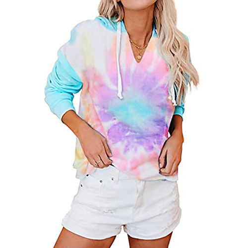 Women's Pullover Hoodie Sweatshirt Tie Dye Daily Going out Other Prints Casual Cute Hoodies Sweatshirts Loose Blue Blushing Pink Rainbow
Women's Pullover Hoodie Sweatshirt Tie Dye Daily Going out Other Prints Casual Cute Hoodies Sweatshirts Loose Blue Blushing Pink Rainbow