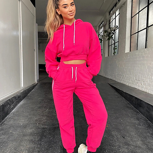 Women's 2 Piece Cropped Tracksuit Sweatsuit Jogging Suit Street Casual 2pcs Winter Long Sleeve Quick Dry Breathable Soft Fitness Gym Workout Performance Running Training Sportswear Solid Colored
Women's 2 Piece Cropped Tracksuit Sweatsuit Jogging Suit Street Casual 2pcs Winter Long Sleeve Quick Dry Breathable Soft Fitness Gym Workout Performance Running Training Sportswear Solid Colored