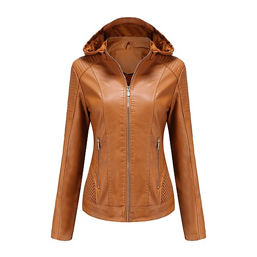 Women's Faux Leather Jacket Daily Fall & Winter Regular Coat Regular Fit Basic Jacket Long Sleeve Solid Colored Dusty Blue Black
Women's Faux Leather Jacket Daily Fall & Winter Regular Coat Regular Fit Basic Jacket Long Sleeve Solid Colored Dusty Blue Black
