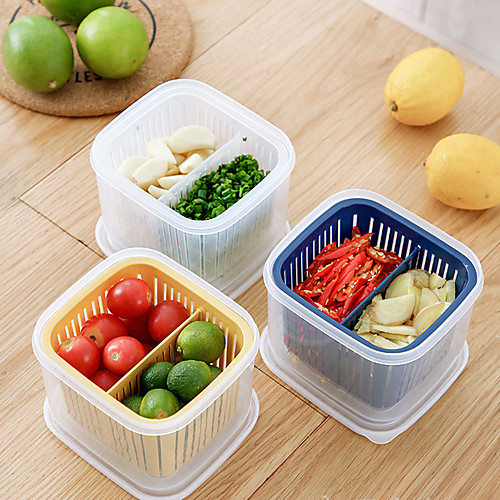 Divided Kitchen Storage Box for Kitchen Refrigerator Special Fruit and Vegetable Draining Ginger Garlic
Divided Kitchen Storage Box for Kitchen Refrigerator Special Fruit and Vegetable Draining Ginger Garlic