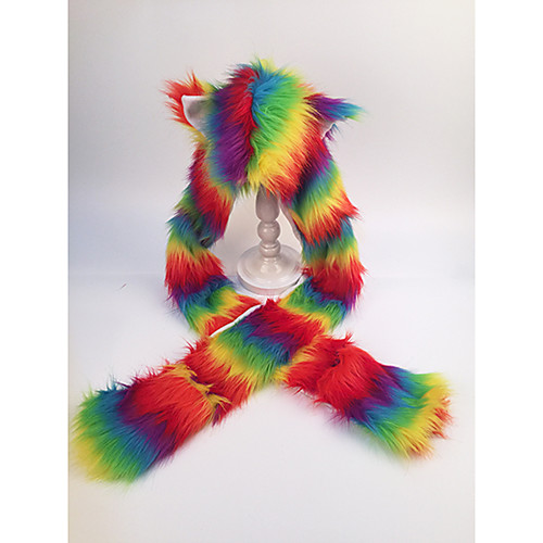 Adults' Hat Kigurumi Pajamas Bear Onesie Pajamas Flannelette Rainbow Cosplay For Men and Women Animal Sleepwear Cartoon Festival / Holiday Costumes
Adults' Hat Kigurumi Pajamas Bear Onesie Pajamas Flannelette Rainbow Cosplay For Men and Women Animal Sleepwear Cartoon Festival / Holiday Costumes
