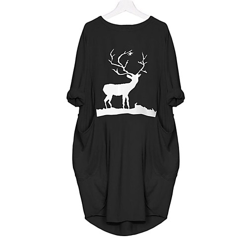 Women's Shift Dress Knee Length Dress Wine Army Green Gray Dusty Blue Black Long Sleeve Solid Color Animal Print Fall Summer Round Neck Casual Loose 2021 S M L XL XXL 3XL 4XL 5XL / Cotton / Cotton
Women's Shift Dress Knee Length Dress Wine Army Green Gray Dusty Blue Black Long Sleeve Solid Color Animal Print Fall Summer Round Neck Casual Loose 2021 S M L XL XXL 3XL 4XL 5XL / Cotton / Cotton