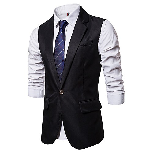 Men's Vest Solid Colored Regular Fit Polyester Men's Suit Wine / White / Black - V Neck
Men's Vest Solid Colored Regular Fit Polyester Men's Suit Wine / White / Black - V Neck