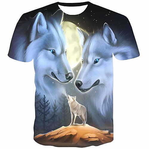Men's T shirt Shirt 3D Print Graphic Animal Print Short Sleeve Daily Tops Streetwear Round Neck Gray
Men's T shirt Shirt 3D Print Graphic Animal Print Short Sleeve Daily Tops Streetwear Round Neck Gray