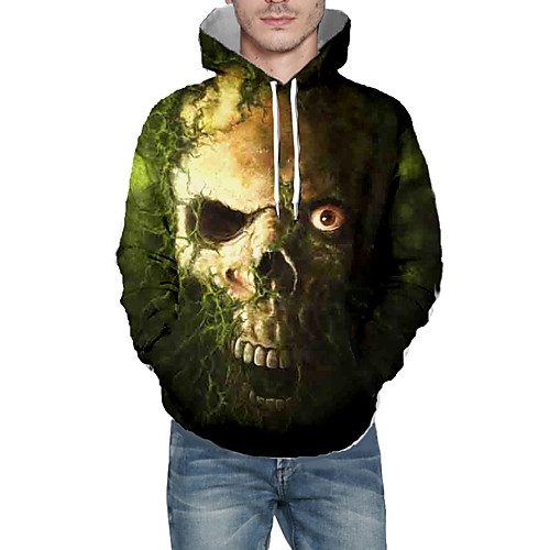 Men's Pullover Hoodie Sweatshirt Graphic 3D Skull Hooded Daily 3D Print Basic Hoodies Sweatshirts Long Sleeve Army Green
Men's Pullover Hoodie Sweatshirt Graphic 3D Skull Hooded Daily 3D Print Basic Hoodies Sweatshirts Long Sleeve Army Green