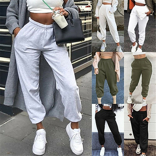 Women's Sweatpants Joggers Athleisure Bottoms Elastic Waistband Pocket Cotton Winter Fitness Gym Workout Performance Running Training Breathable Soft Sweat wicking Normal Sport Solid Colored Blushing
Women's Sweatpants Joggers Athleisure Bottoms Elastic Waistband Pocket Cotton Winter Fitness Gym Workout Performance Running Training Breathable Soft Sweat wicking Normal Sport Solid Colored Blushing