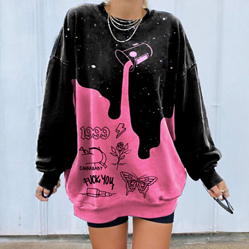 Women's Hoodie Sweatshirt Print Trees / Leaves Slogan Oversized Daily Other Prints Basic Oversized Hoodies Sweatshirts Loose Blushing Pink
Women's Hoodie Sweatshirt Print Trees / Leaves Slogan Oversized Daily Other Prints Basic Oversized Hoodies Sweatshirts Loose Blushing Pink