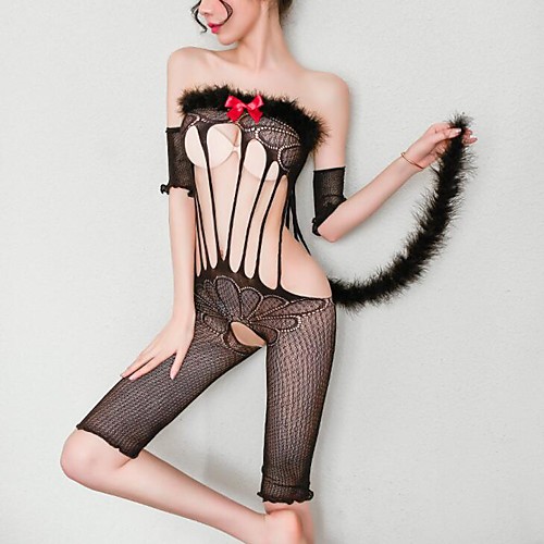 Women's Mesh Erotic Suits Bodysuits Nightwear Floral Solid Colored Black One-Size / Strapless / Strapless
Women's Mesh Erotic Suits Bodysuits Nightwear Floral Solid Colored Black One-Size / Strapless / Strapless