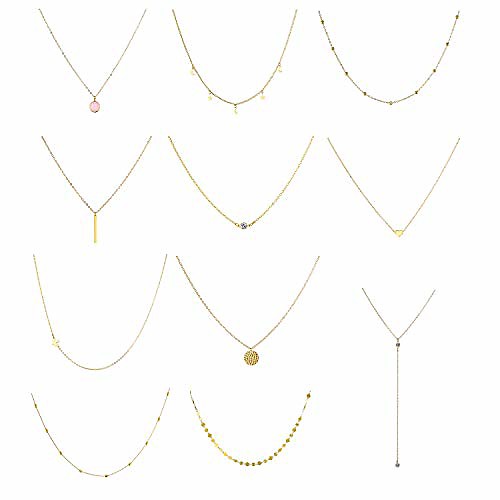 11pcs layered choker necklace for women girls sexy coin star multilayer chain necklaces set adjustable
11pcs layered choker necklace for women girls sexy coin star multilayer chain necklaces set adjustable