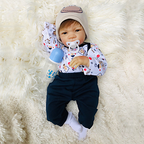 Otard Dolls 20 inch Reborn Baby Doll Baby Boy Baby Girl lifelike Gift Cute Tipped and Sealed Nails Natural Skin Tone 3/4 Silicone Limbs and Cotton Filled Body with Clothes and Accessories for Girls
Otard Dolls 20 inch Reborn Baby Doll Baby Boy Baby Girl lifelike Gift Cute Tipped and Sealed Nails Natural Skin Tone 3/4 Silicone Limbs and Cotton Filled Body with Clothes and Accessories for Girls