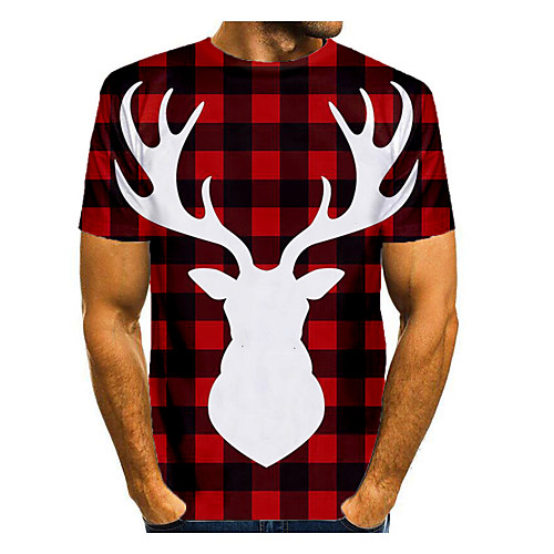 Men's T shirt 3D Print Graphic Color Block 3D Short Sleeve Christmas Tops Basic Black / Red
Men's T shirt 3D Print Graphic Color Block 3D Short Sleeve Christmas Tops Basic Black / Red