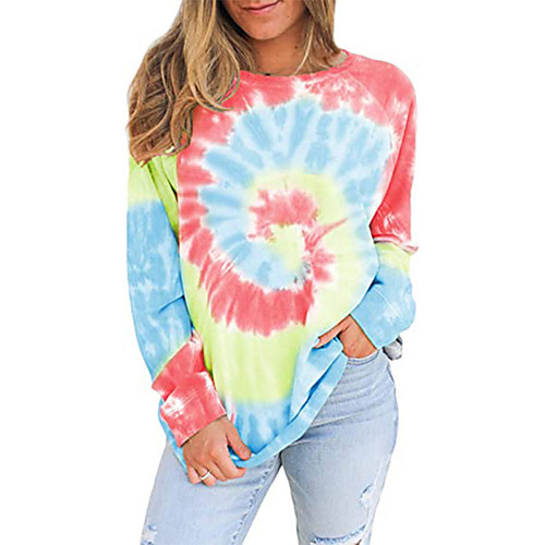 Women's Pullover Sweatshirt Tie Dye Sports Going out Other Prints Active Cute Hoodies Sweatshirts Loose Blue Gray Khaki
Women's Pullover Sweatshirt Tie Dye Sports Going out Other Prints Active Cute Hoodies Sweatshirts Loose Blue Gray Khaki