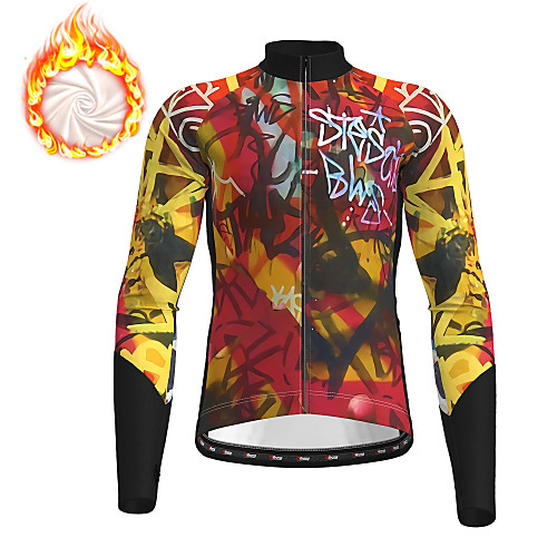 21Grams Men's Long Sleeve Cycling Jersey Winter Fleece Polyester Yellow Christmas Bike Top Mountain Bike MTB Road Bike Cycling Fleece Lining Warm Quick Dry Sports Clothing Apparel / Micro-elastic
21Grams Men's Long Sleeve Cycling Jersey Winter Fleece Polyester Yellow Christmas Bike Top Mountain Bike MTB Road Bike Cycling Fleece Lining Warm Quick Dry Sports Clothing Apparel / Micro-elastic