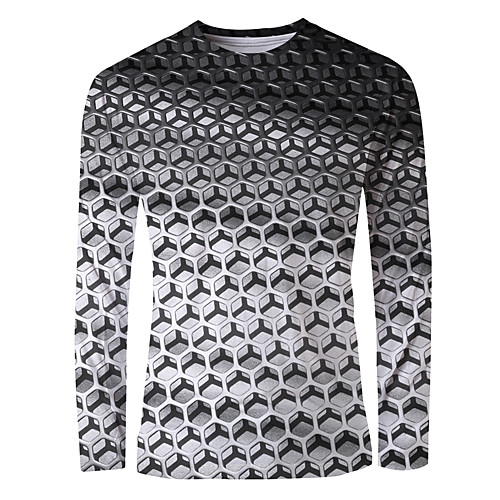 Men's T shirt 3D Print Graphic Print Long Sleeve Daily Tops Basic Elegant Silver
Men's T shirt 3D Print Graphic Print Long Sleeve Daily Tops Basic Elegant Silver