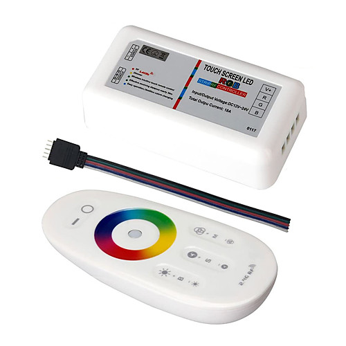 RF LED Remote Controller 2.4GHz Wireless RF Touch LED RGB Dimmer Controller for 5050 3528 RGB LED Strip Light DC12V/24V
RF LED Remote Controller 2.4GHz Wireless RF Touch LED RGB Dimmer Controller for 5050 3528 RGB LED Strip Light DC12V/24V