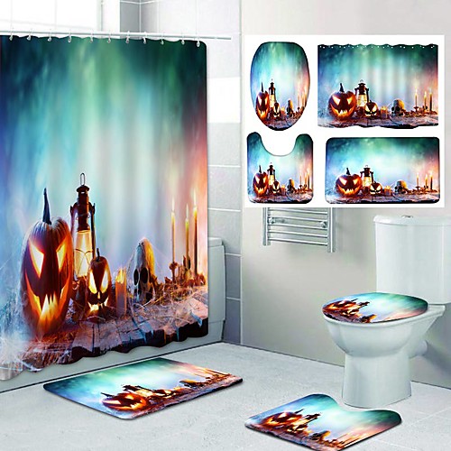 Halloween Fresh Seaside Pattern PrintingBathroom Shower Curtain Leisure Toilet Four-Piece Design
Halloween Fresh Seaside Pattern PrintingBathroom Shower Curtain Leisure Toilet Four-Piece Design
