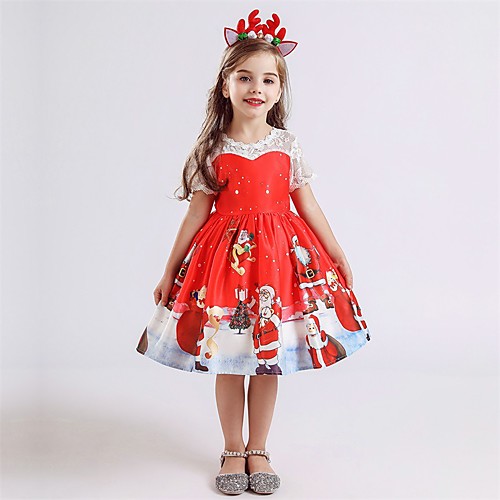 Santa Suit Dress Girls' Kid's Vacation Dress Christmas Christmas Polyester Dress / Santa Claus
Santa Suit Dress Girls' Kid's Vacation Dress Christmas Christmas Polyester Dress / Santa Claus