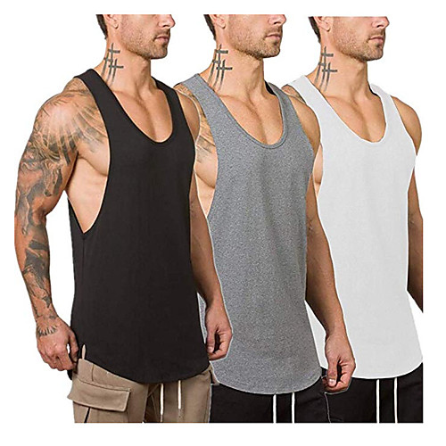 Men's Sleeveless Running Tank Top Running Vest Gilet Running Shirt Singlet Top Street Athletic Summer Cotton Breathable Soft Sweat-Wicking Fitness Gym Workout Running Training Exercise Sportswear
Men's Sleeveless Running Tank Top Running Vest Gilet Running Shirt Singlet Top Street Athletic Summer Cotton Breathable Soft Sweat-Wicking Fitness Gym Workout Running Training Exercise Sportswear