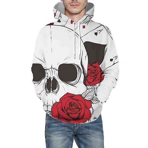 Men's Pullover Hoodie Sweatshirt Graphic 3D Skull Hooded Daily 3D Print Basic Hoodies Sweatshirts Long Sleeve White
Men's Pullover Hoodie Sweatshirt Graphic 3D Skull Hooded Daily 3D Print Basic Hoodies Sweatshirts Long Sleeve White