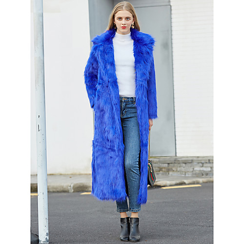 Women's Faux Fur Coat Party Fall & Winter Maxi Coat Regular Fit Basic Streetwear Jacket Long Sleeve Solid Colored Fuchsia Royal Blue
Women's Faux Fur Coat Party Fall & Winter Maxi Coat Regular Fit Basic Streetwear Jacket Long Sleeve Solid Colored Fuchsia Royal Blue