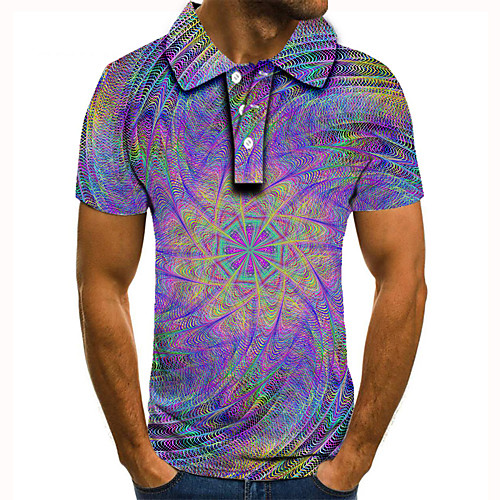 Men's Golf Shirt Tennis Shirt 3D Print Graphic Print Short Sleeve Daily Tops Basic Purple
Men's Golf Shirt Tennis Shirt 3D Print Graphic Print Short Sleeve Daily Tops Basic Purple