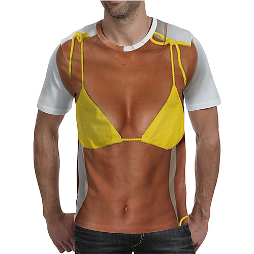 Men's T shirt 3D Print Graphic Plus Size Print Short Sleeve Daily Tops Elegant Exaggerated Yellow
Men's T shirt 3D Print Graphic Plus Size Print Short Sleeve Daily Tops Elegant Exaggerated Yellow