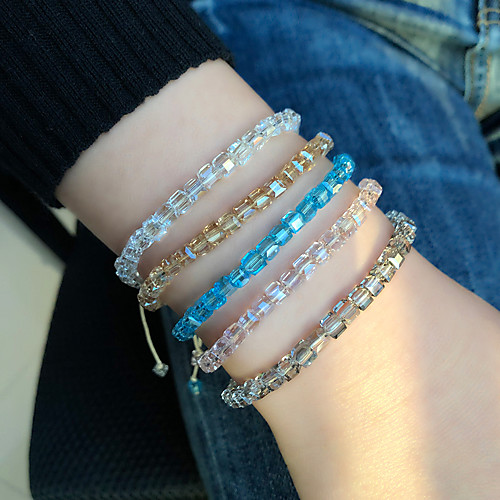5pcs Women's Bead Bracelet Friendship Bracelet Wrap Bracelet Stacking Stackable Fashion Birthday Weave Simple Luxury Elegant Colorful Fashion Austria Crystal Bracelet Jewelry Blue For Gift Formal
5pcs Women's Bead Bracelet Friendship Bracelet Wrap Bracelet Stacking Stackable Fashion Birthday Weave Simple Luxury Elegant Colorful Fashion Austria Crystal Bracelet Jewelry Blue For Gift Formal
