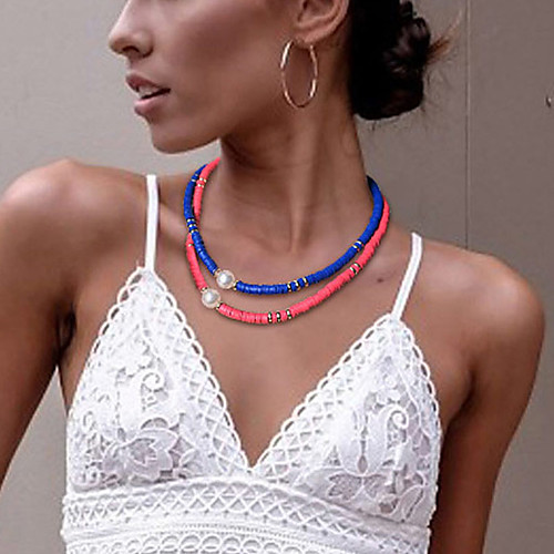 Women's Choker Necklace Necklace Handmade Friends Precious Joy Gemini Lucky Unique Design Ethnic Fashion Holiday Pearl Silicone Alloy Purple Yellow White Rose Red Dark Blue 40 cm Necklace Jewelry 2pcs
Women's Choker Necklace Necklace Handmade Friends Precious Joy Gemini Lucky Unique Design Ethnic Fashion Holiday Pearl Silicone Alloy Purple Yellow White Rose Red Dark Blue 40 cm Necklace Jewelry 2pcs