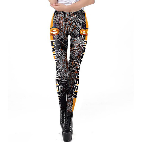 Women's Exaggerated Breathable Slim Halloween Leggings Pants Letter Ankle-Length Print High Waist Black
Women's Exaggerated Breathable Slim Halloween Leggings Pants Letter Ankle-Length Print High Waist Black