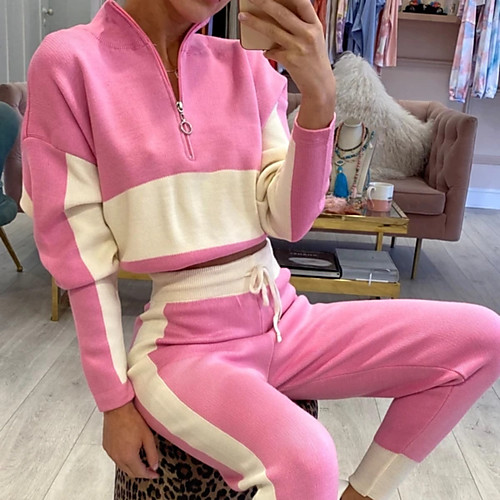 Women's 2 Piece Splice Tracksuit Sweatsuit Jogging Suit Street Casual 2pcs Winter Long Sleeve Elastane Quick Dry Breathable Soft Fitness Gym Workout Performance Running Training Sportswear Sweatshirt
Women's 2 Piece Splice Tracksuit Sweatsuit Jogging Suit Street Casual 2pcs Winter Long Sleeve Elastane Quick Dry Breathable Soft Fitness Gym Workout Performance Running Training Sportswear Sweatshirt