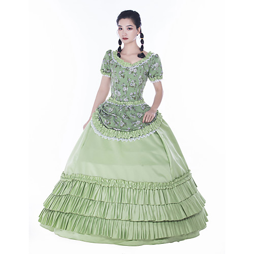 Maria Antonietta Retro Vintage Rococo 18th Century Vacation Dress Dress Masquerade Prom Dress Women's Satin Costume Green Vintage Cosplay Party Prom Short Sleeve Floor Length Ball Gown Plus Size
Maria Antonietta Retro Vintage Rococo 18th Century Vacation Dress Dress Masquerade Prom Dress Women's Satin Costume Green Vintage Cosplay Party Prom Short Sleeve Floor Length Ball Gown Plus Size