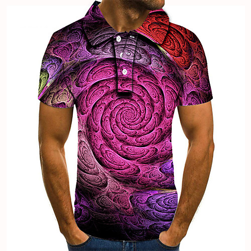 Men's Golf Shirt Tennis Shirt 3D Print Graphic Optical Illusion Print Short Sleeve Daily Tops Basic Purple
Men's Golf Shirt Tennis Shirt 3D Print Graphic Optical Illusion Print Short Sleeve Daily Tops Basic Purple