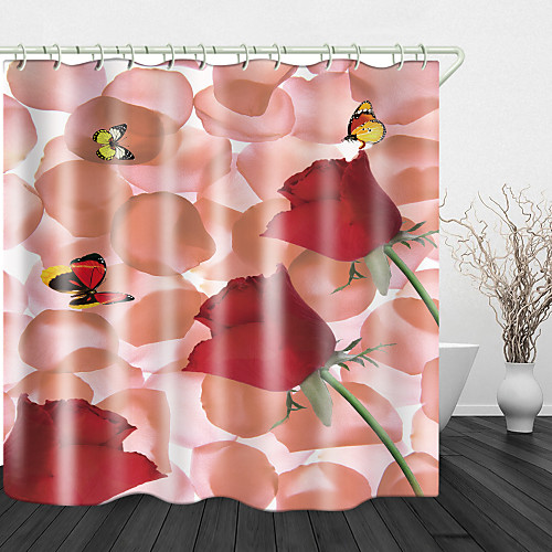Pink Rose Petals Print Waterproof Fabric Shower Curtain for Bathroom Home Decor Covered Bathtub Curtains Liner Includes with Hooks
Pink Rose Petals Print Waterproof Fabric Shower Curtain for Bathroom Home Decor Covered Bathtub Curtains Liner Includes with Hooks