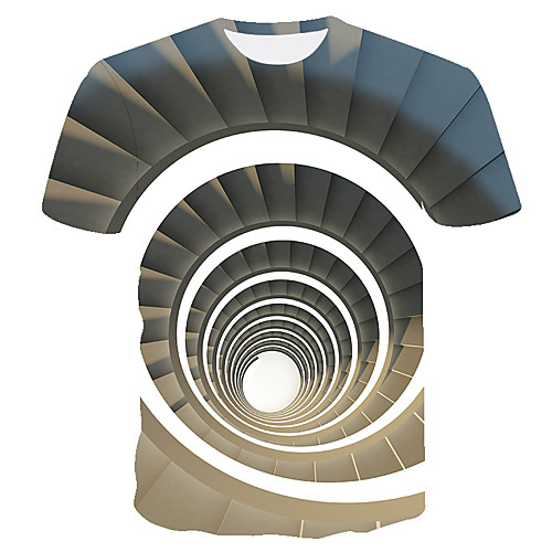 Men's T shirt Shirt 3D Print Graphic Optical Illusion Print Short Sleeve Daily Tops Basic Beige
Men's T shirt Shirt 3D Print Graphic Optical Illusion Print Short Sleeve Daily Tops Basic Beige