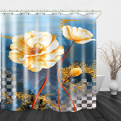 Beautiful flowers Print Waterproof Fabric Shower Curtain for Bathroom Home Decor Covered Bathtub Curtains Liner Includes with Hooks
Beautiful flowers Print Waterproof Fabric Shower Curtain for Bathroom Home Decor Covered Bathtub Curtains Liner Includes with Hooks