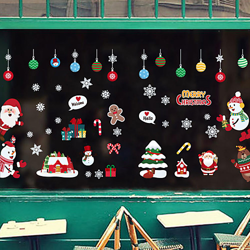 WallDecals Decor Vinyl DIY Christmas Santa Claus Wall Stickers Removable Waterproof Wallpaper Decals Art Easy Peel & Stick 30902CM
WallDecals Decor Vinyl DIY Christmas Santa Claus Wall Stickers Removable Waterproof Wallpaper Decals Art Easy Peel & Stick 30902CM