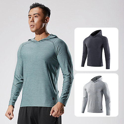 Men's Long Sleeve Running Shirt Tee Tshirt Hoodie Top Athletic Athleisure Quick Dry Lightweight Breathable Fitness Gym Workout Performance Running Jogging Sportswear Solid Colored Normal Black Blue
Men's Long Sleeve Running Shirt Tee Tshirt Hoodie Top Athletic Athleisure Quick Dry Lightweight Breathable Fitness Gym Workout Performance Running Jogging Sportswear Solid Colored Normal Black Blue