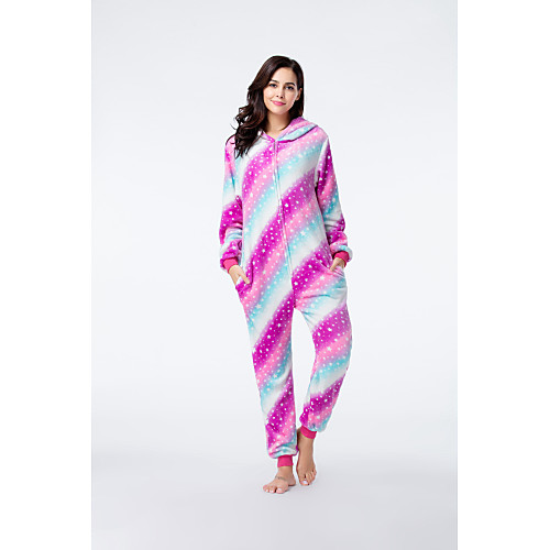 Adults' Kigurumi Pajamas Unicorn Pony Onesie Pajamas Flannel Fabric Rainbow Cosplay For Men and Women Animal Sleepwear Cartoon Festival / Holiday Costumes
Adults' Kigurumi Pajamas Unicorn Pony Onesie Pajamas Flannel Fabric Rainbow Cosplay For Men and Women Animal Sleepwear Cartoon Festival / Holiday Costumes