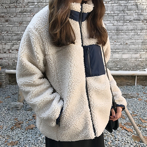 Women's Hiking Fleece Jacket Autumn / Fall Winter Outdoor Solid Color Waterproof Windproof Fleece Lining Warm Winter Jacket Fleece Full Length Visible Zipper Hunting Ski / Snowboard Fishing White
Women's Hiking Fleece Jacket Autumn / Fall Winter Outdoor Solid Color Waterproof Windproof Fleece Lining Warm Winter Jacket Fleece Full Length Visible Zipper Hunting Ski / Snowboard Fishing White