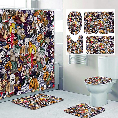 Fresh Seaside Pattern PrintingBathroom Shower Curtain Leisure Toilet Four-Piece Design
Fresh Seaside Pattern PrintingBathroom Shower Curtain Leisure Toilet Four-Piece Design