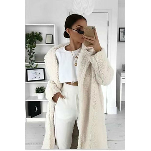 Women's Teddy Coat Daily Fall Winter Long Coat Regular Fit Elegant & Luxurious Jacket Long Sleeve Solid Colored Pocket Blue Khaki
Women's Teddy Coat Daily Fall Winter Long Coat Regular Fit Elegant & Luxurious Jacket Long Sleeve Solid Colored Pocket Blue Khaki
