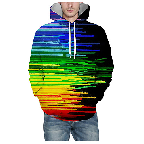 Men's Pullover Hoodie Sweatshirt Graphic 3D Hooded Daily 3D Print Basic Hoodies Sweatshirts Long Sleeve Rainbow
Men's Pullover Hoodie Sweatshirt Graphic 3D Hooded Daily 3D Print Basic Hoodies Sweatshirts Long Sleeve Rainbow