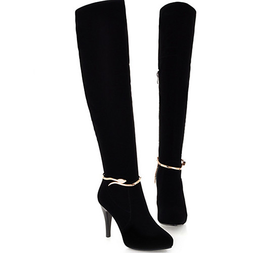 Women's Boots Stiletto Heel Pointed Toe Knee High Boots Basic Casual Daily Walking Shoes Leather Solid Colored Black
Women's Boots Stiletto Heel Pointed Toe Knee High Boots Basic Casual Daily Walking Shoes Leather Solid Colored Black