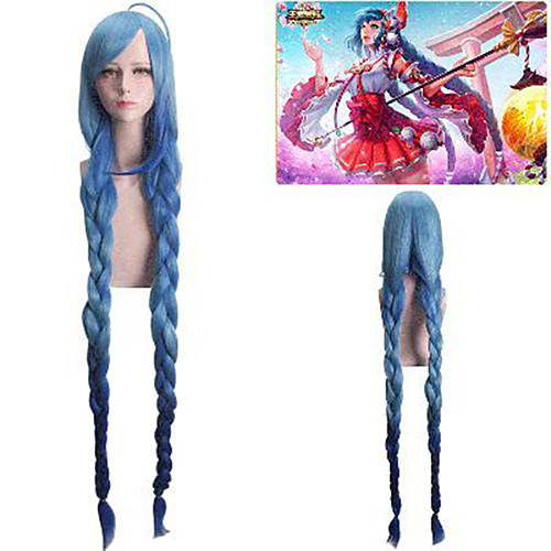 King of Glory Cosplay Cosplay Wigs Women's Braid 30 inch Heat Resistant Fiber Curly Blue Teen Adults' Anime Wig
King of Glory Cosplay Cosplay Wigs Women's Braid 30 inch Heat Resistant Fiber Curly Blue Teen Adults' Anime Wig
