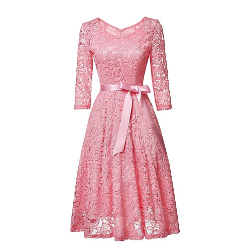 Women's Swing Dress Knee Length Dress Blushing Pink Wine Gray Beige Long Sleeve Solid Color Lace Patchwork Bow Summer V Neck Hot Casual Loose 2021 M L XL XXL
Women's Swing Dress Knee Length Dress Blushing Pink Wine Gray Beige Long Sleeve Solid Color Lace Patchwork Bow Summer V Neck Hot Casual Loose 2021 M L XL XXL
